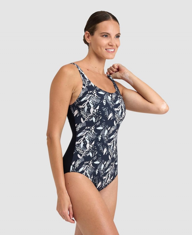 Maillot de Bain Arena BodyLift Francy Wing Back Noir Blanche Multicolore Femme | NAG-23828729