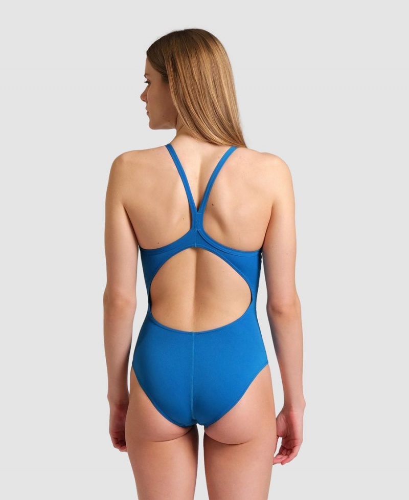 Maillot de Bain Arena Team Light Drop Back Bleu Femme | AYC-46485554