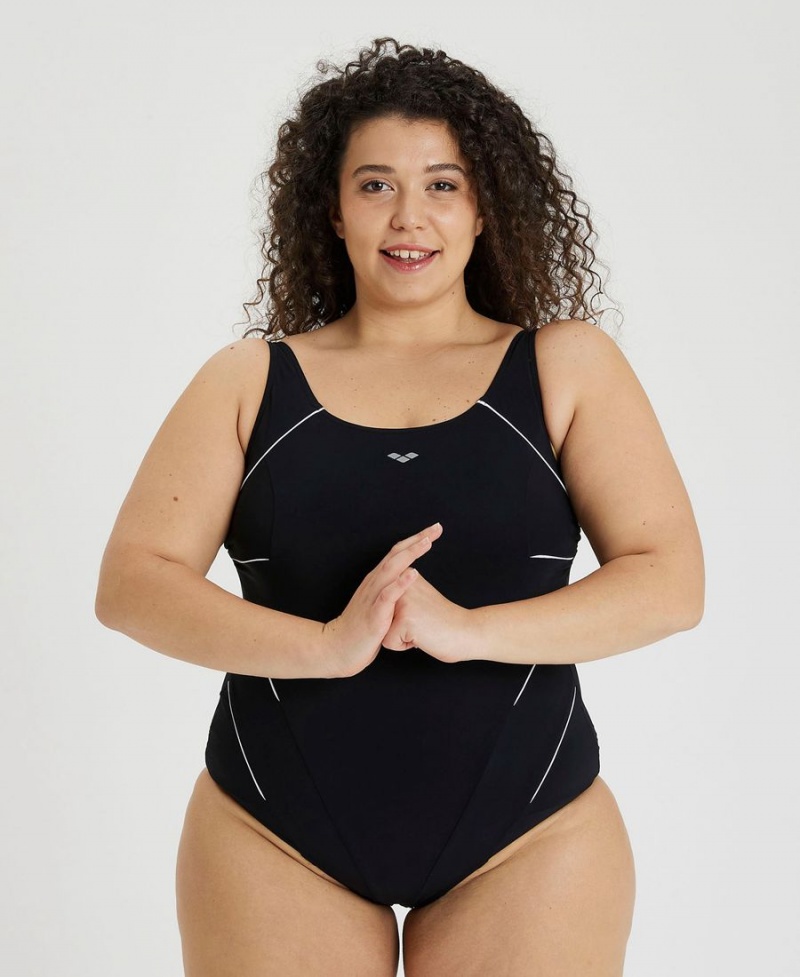 Maillot de Bain Arena BodyLift Jewel Plus Noir Femme | KAK-47888289