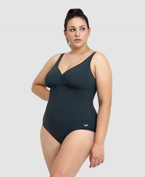 Maillot de Bain Arena BodyLift Maura U Back Plus Grise Femme | LSZ-57997993