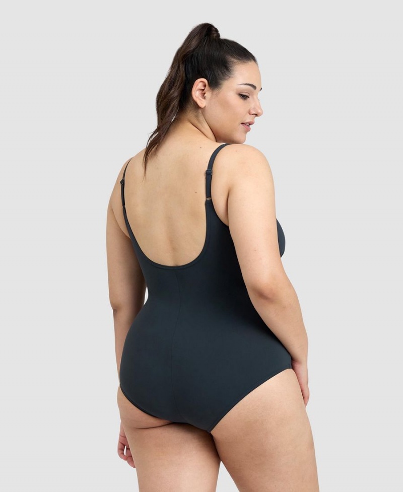 Maillot de Bain Arena BodyLift Maura U Back Plus Grise Femme | LSZ-57997993