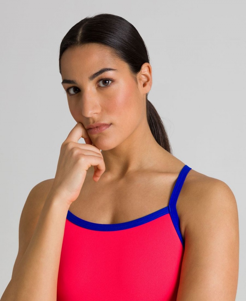 Maillot de Bain Arena Challenge Rouge Bleu Femme | TFI-34447893