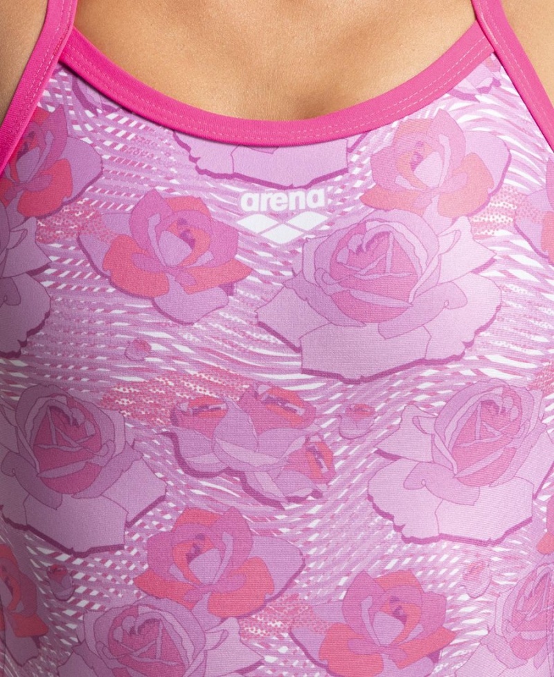 Maillot de Bain Arena Breast Cancer Awareness Challenge Back Rose Femme | MBC-22315458