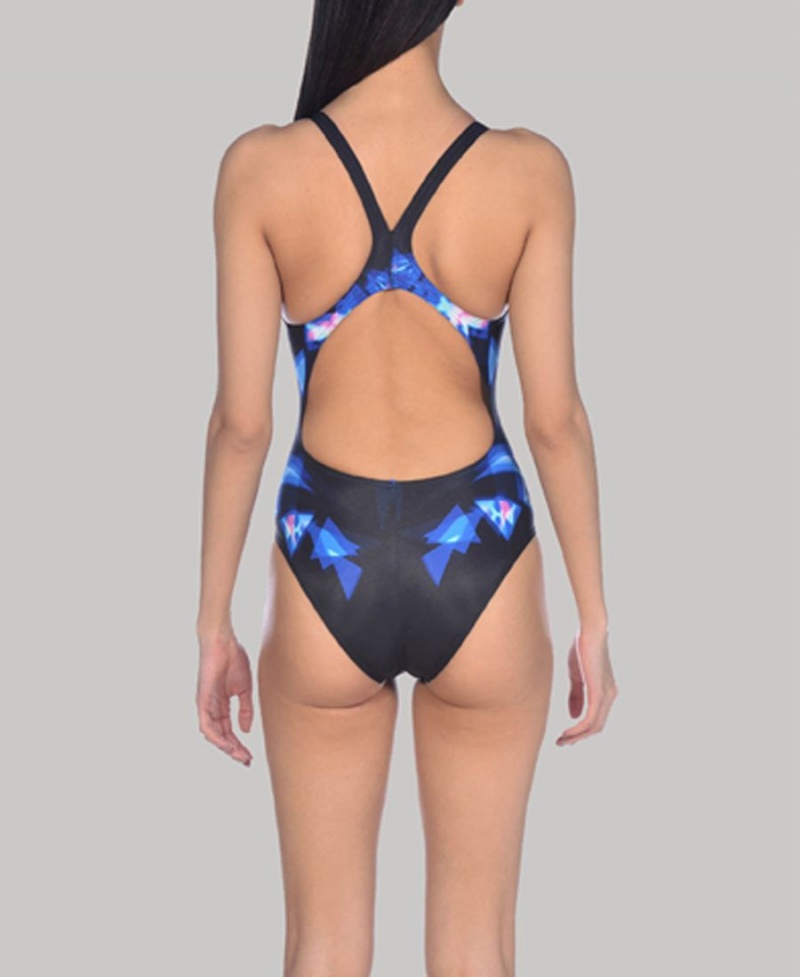 Maillot de Bain Arena One Luckystar Swim Pro Noir Bleu Femme | PMU-61126725