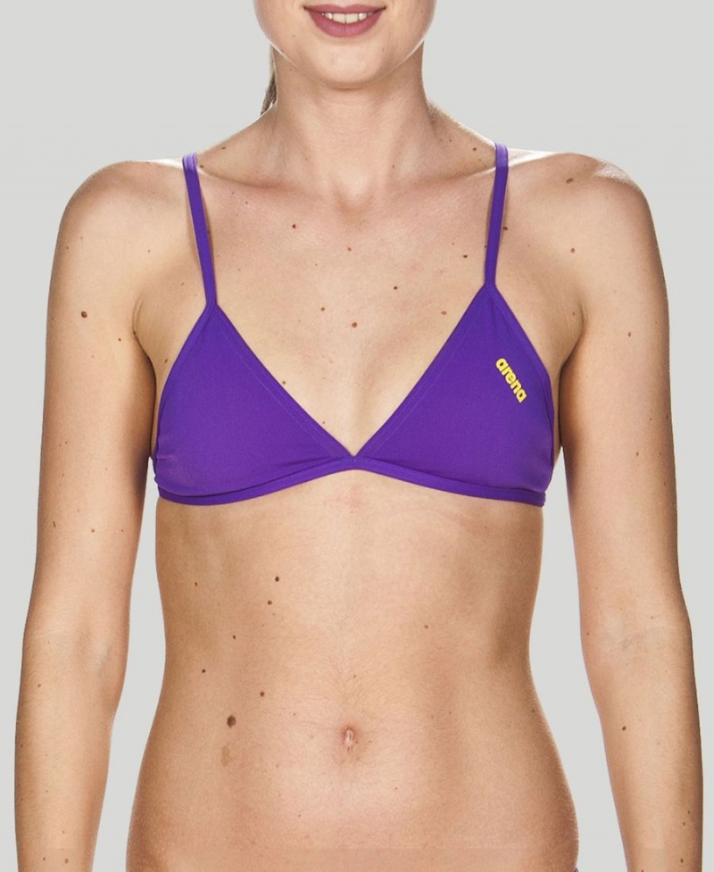 Haut de Bikini Arena Triangle Feel Violette Femme | AQJ-29230342