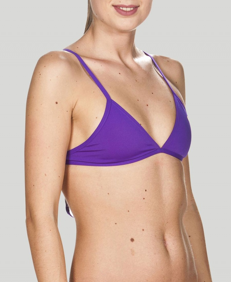 Haut de Bikini Arena Triangle Feel Violette Femme | AQJ-29230342