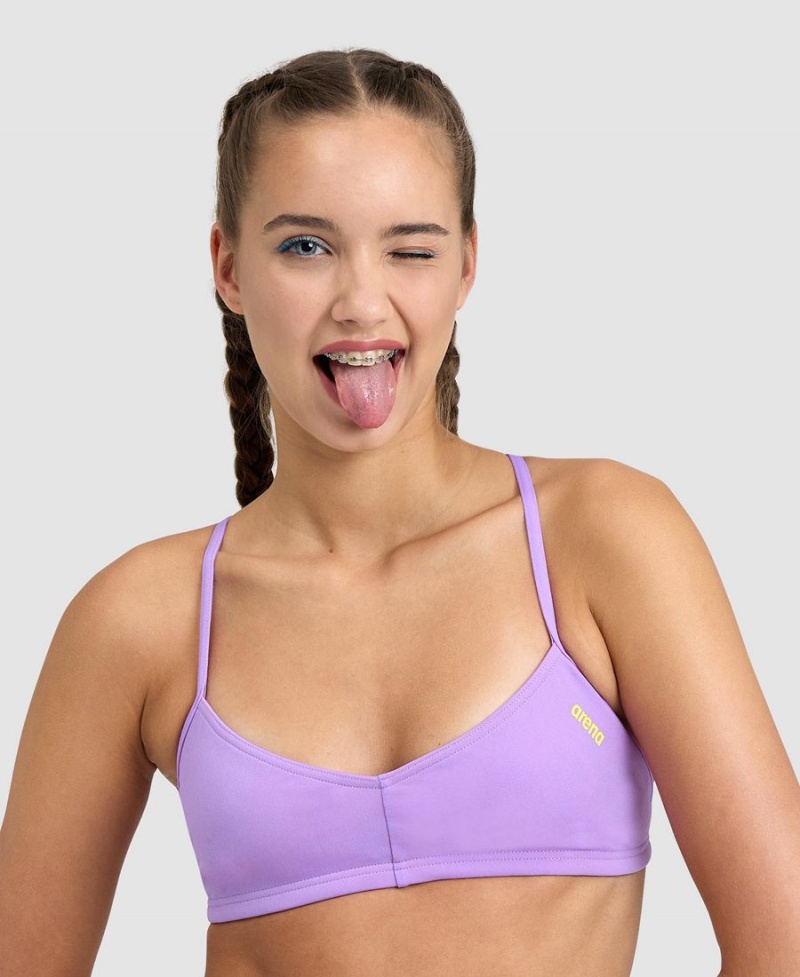 Haut de Bikini Arena Live Bandeau Violette Femme | VOB-88688923