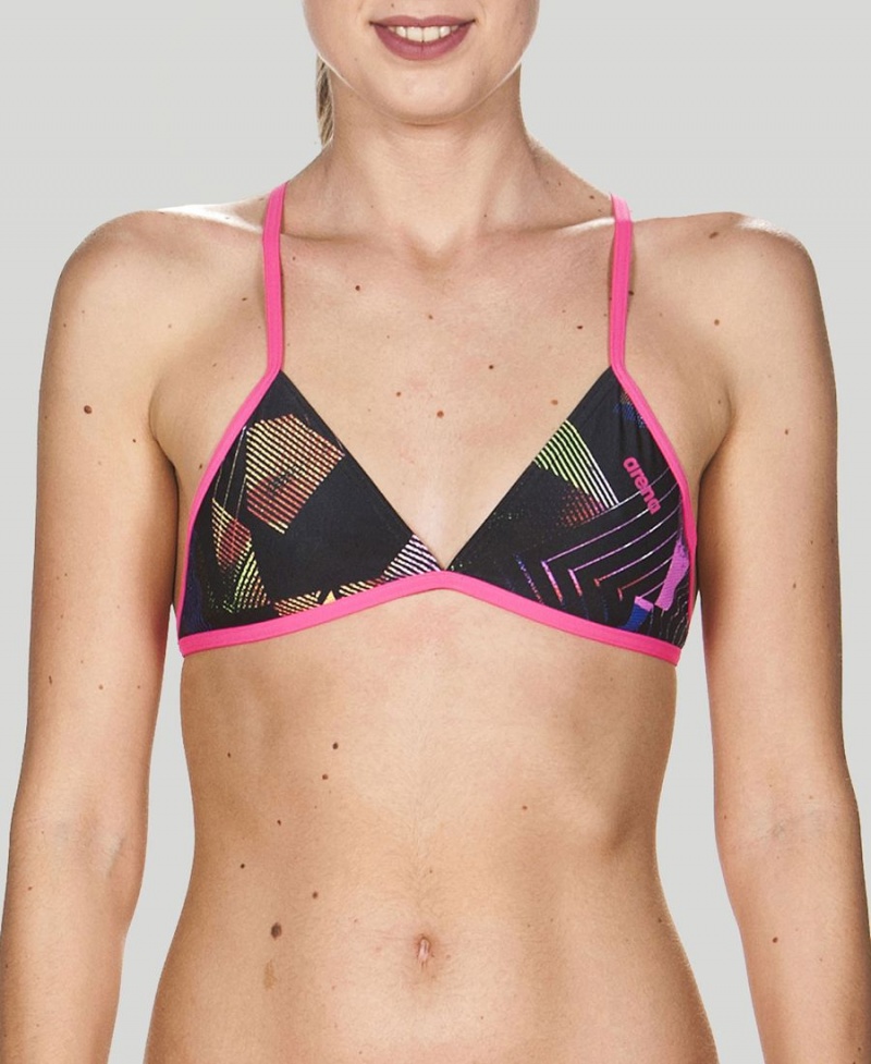 Haut de Bikini Arena Triangle Feel Rose Multicolore Femme | KCR-59729138