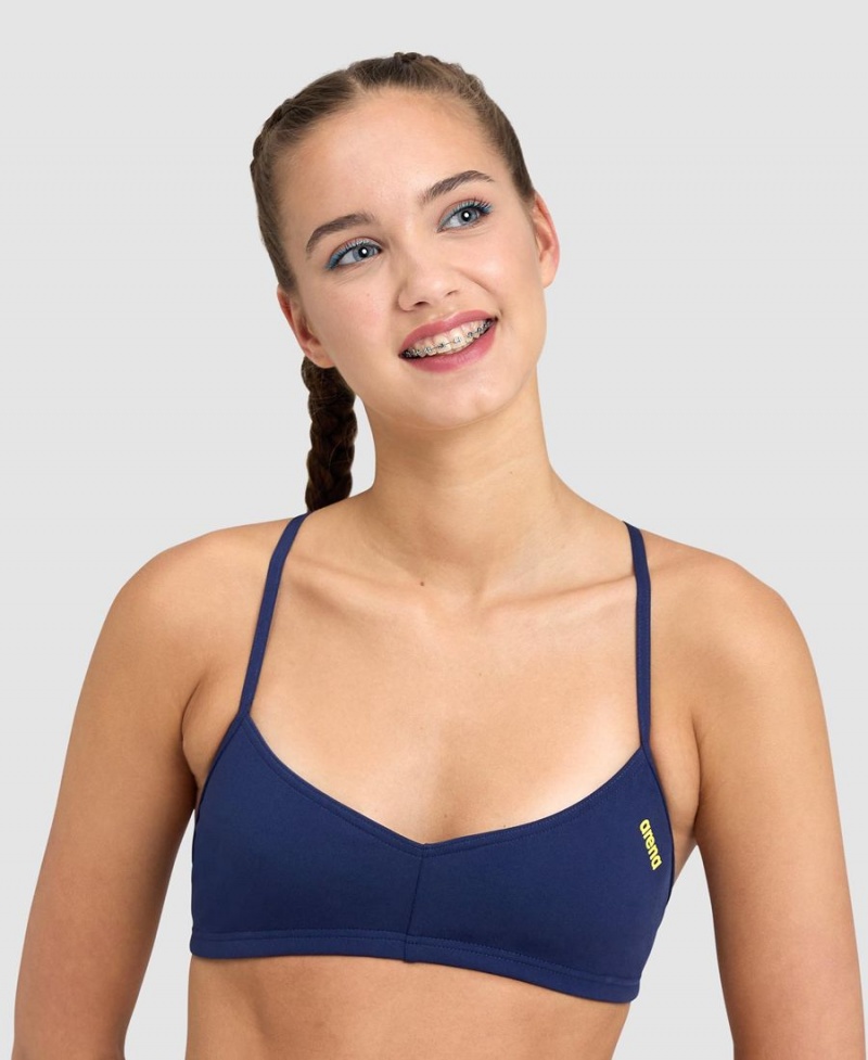 Haut de Bikini Arena Live Bandeau Bleu Marine Femme | SNJ-96991712