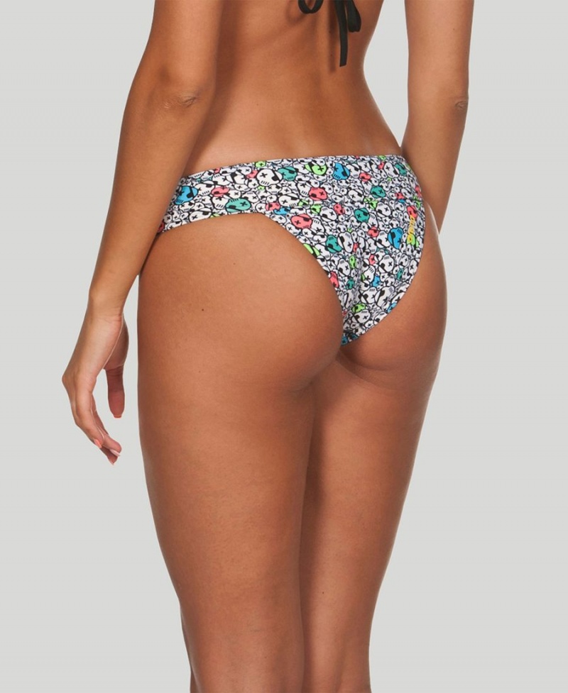 Bas de Bikini Arena Desires Blanche Multicolore Femme | AUL-90652404