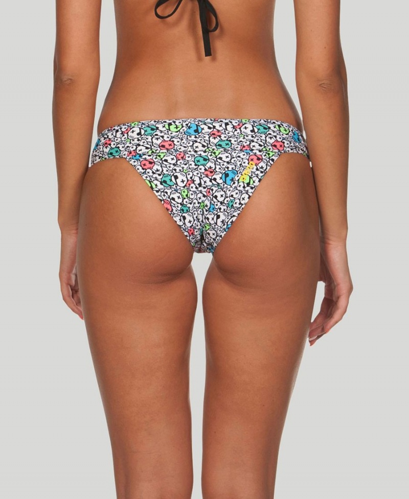 Bas de Bikini Arena Desires Blanche Multicolore Femme | AUL-90652404