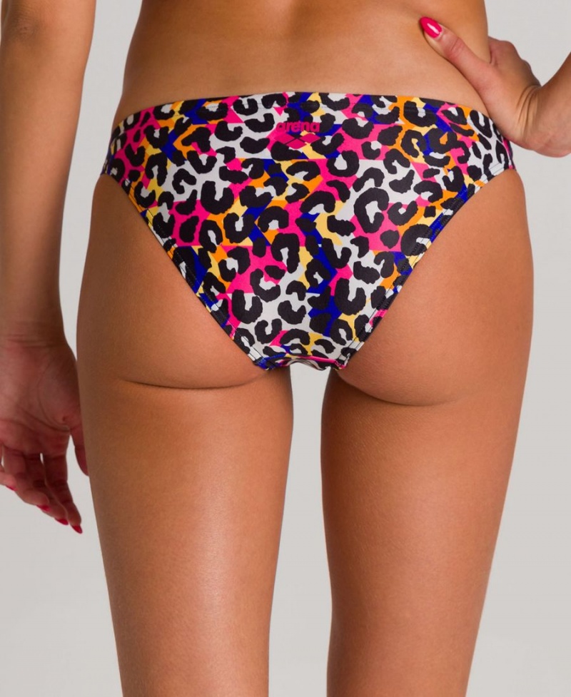 Bas de Bikini Arena Cheeta Heat Rose Multicolore Femme | HLU-37635708