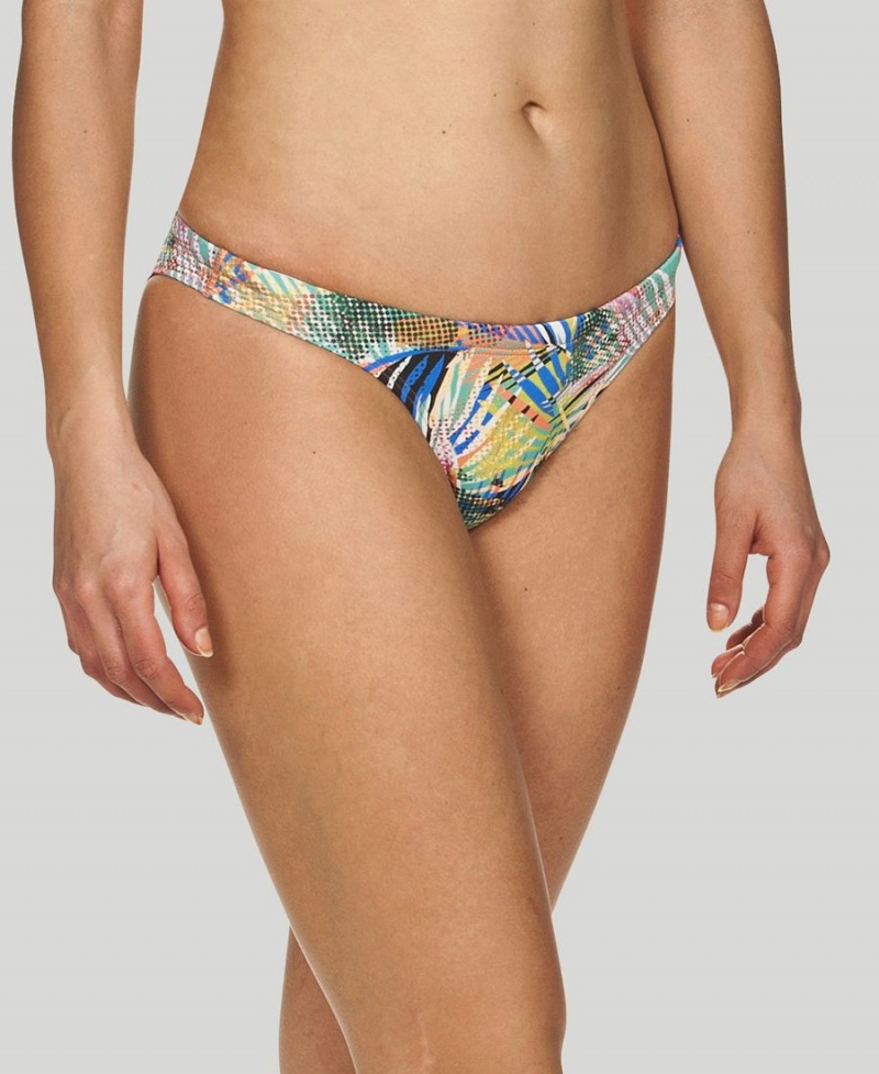 Bas de Bikini Arena Floral Allover Noir Multicolore Femme | YKD-88286779