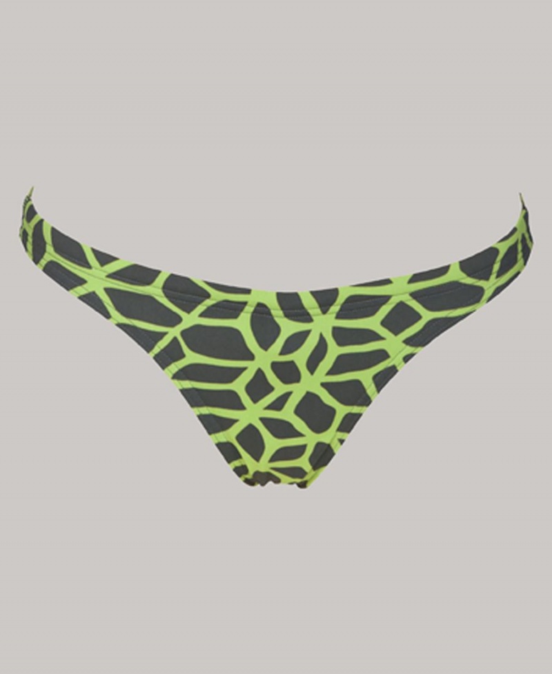 Bas de Bikini Arena Carbonics Grise Vert Femme | GEG-42055854