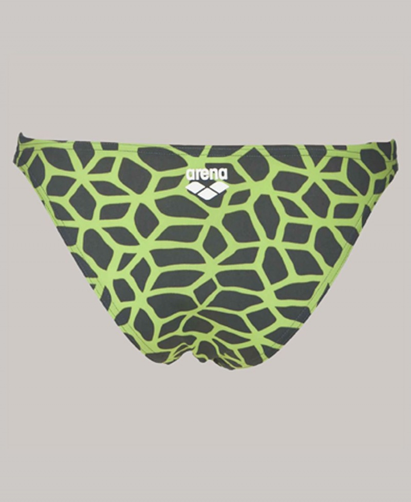 Bas de Bikini Arena Carbonics Grise Vert Femme | GEG-42055854