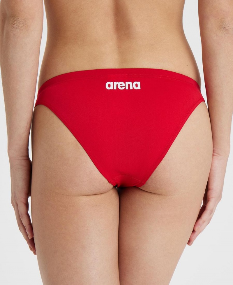 Bas de Bikini Arena Team Solid Rouge Femme | JZR-96978254