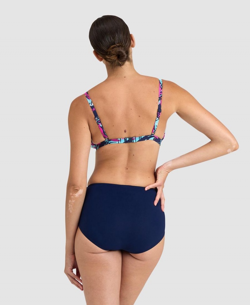 Maillot de Bain Arena BodyLift Francy Bleu Marine Rose Multicolore Femme | DUF-44260469