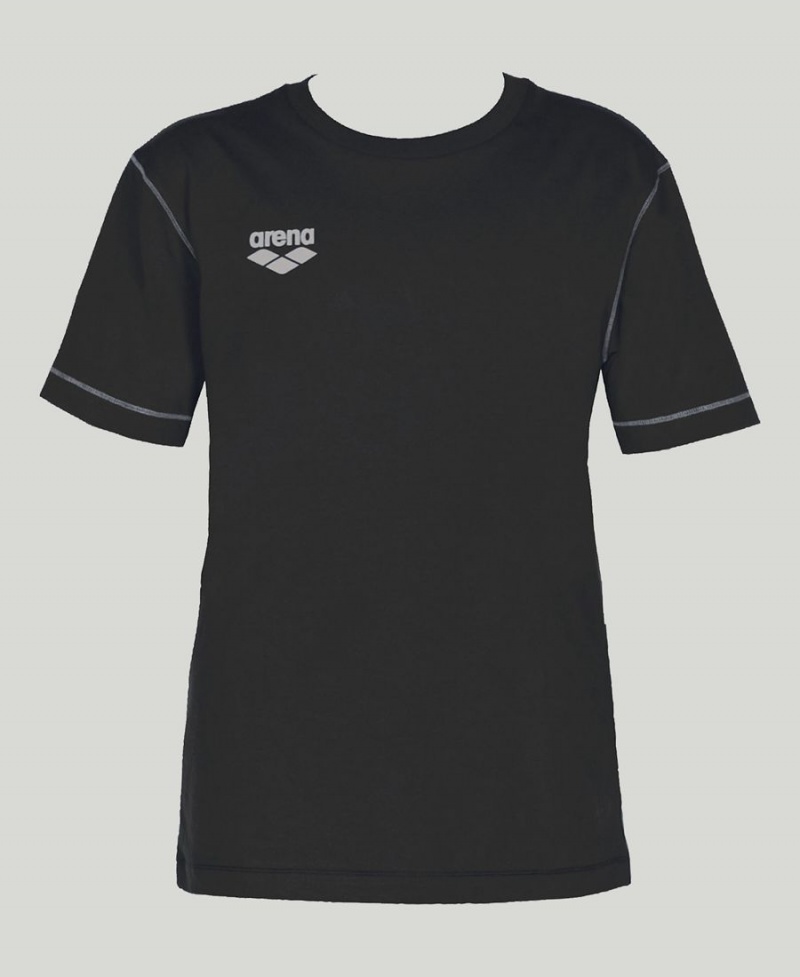 T-Shirt Arena Team Line Corta Sleeve Noir Femme | PZW-22075844