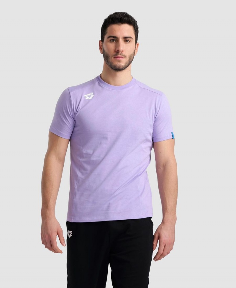 T-Shirt Arena Team Panel Violette Femme | YZX-21555469