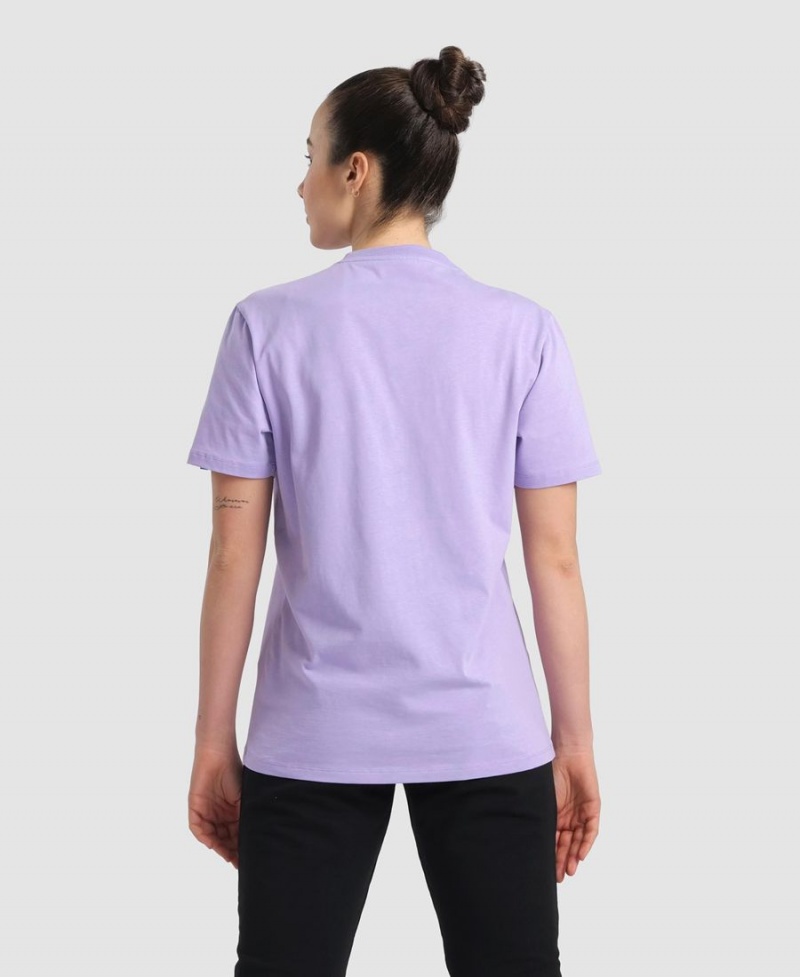 T-Shirt Arena Team Panel Violette Femme | YZX-21555469