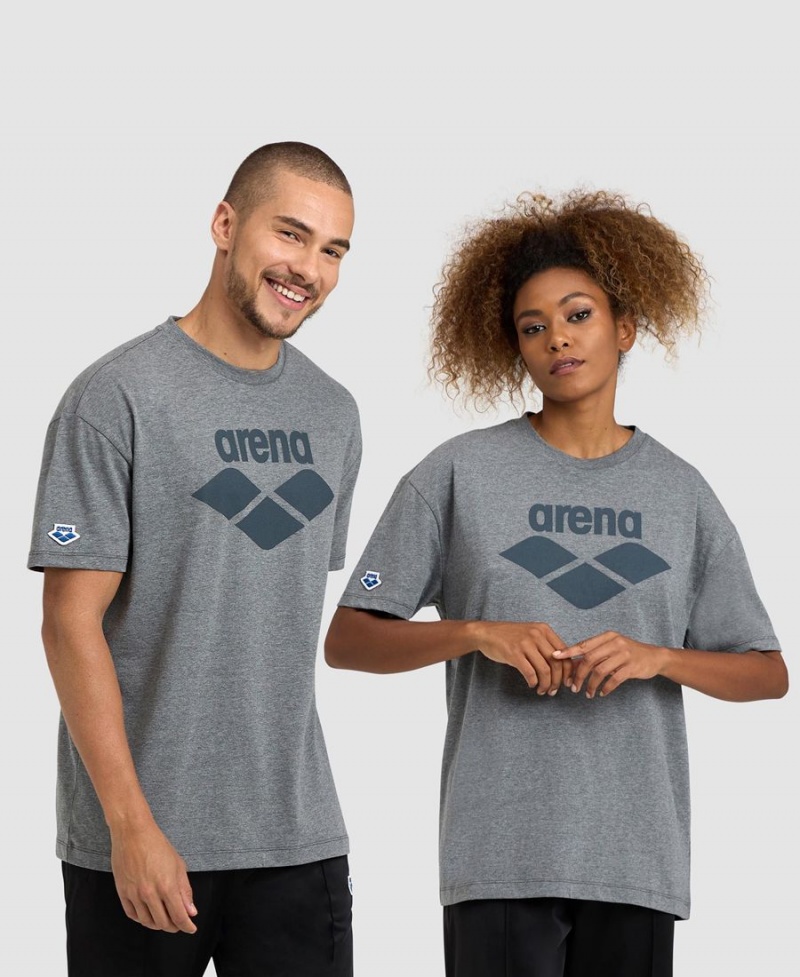 T-Shirt Arena Icons Grise Femme | WXQ-86335588