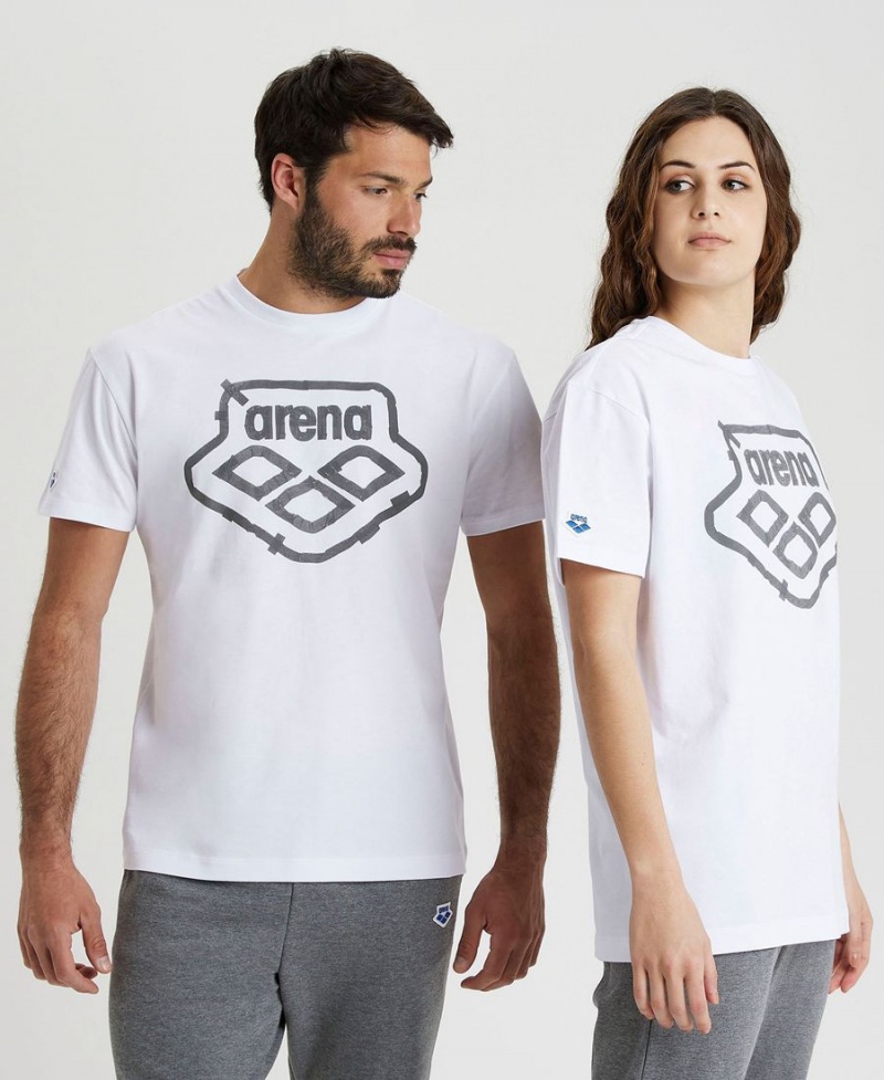 T-Shirt Arena Uni Blanche Femme | JXQ-25213528