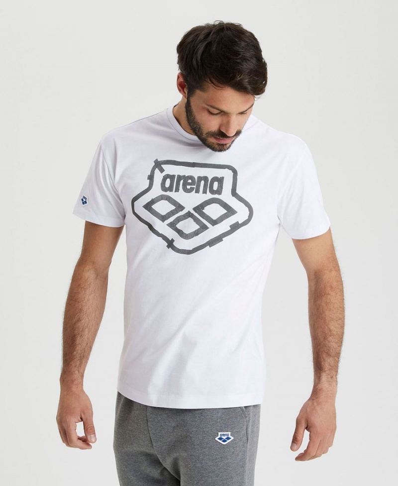 T-Shirt Arena Uni Blanche Femme | JXQ-25213528