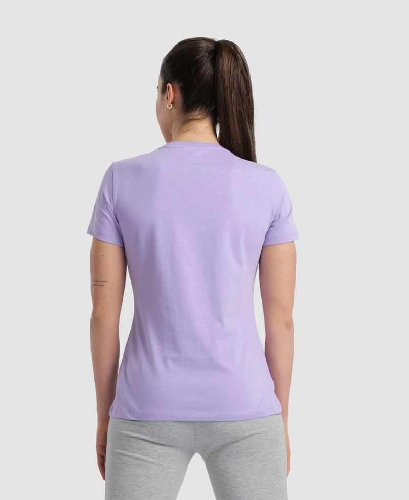 T-Shirt Arena Team Panel Violette Femme | VYL-13174418