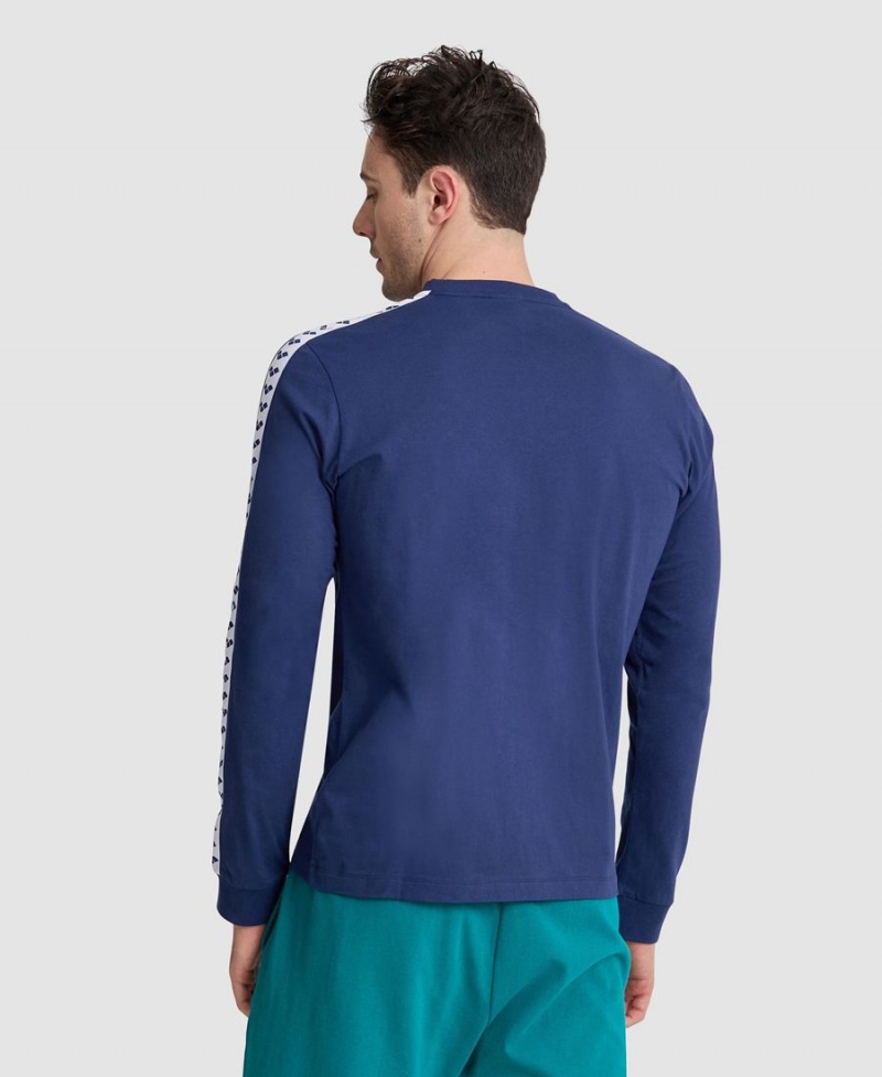 T-Shirt Arena Icons Long Sleeve Bleu Marine Femme | PDG-10847480