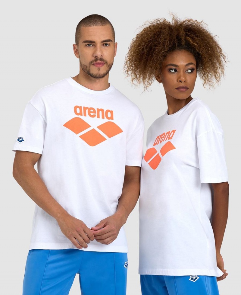 T-Shirt Arena Icons Blanche Femme | XYZ-65642580