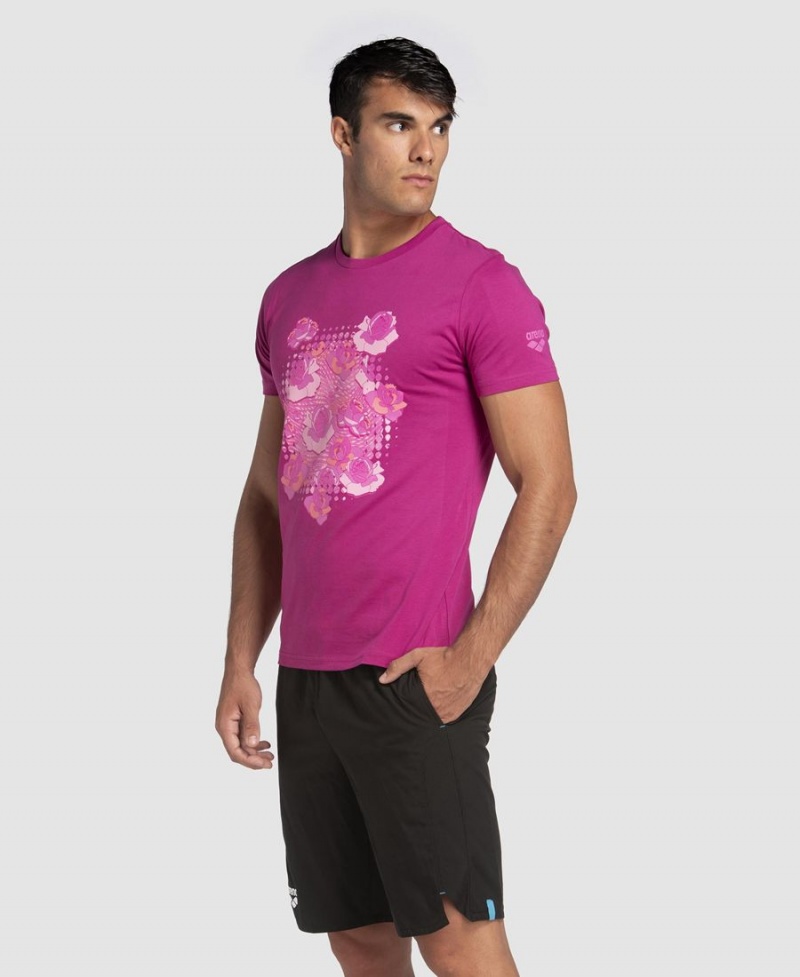 T-Shirt Arena Breast Cancer Awareness Collection Violette Femme | JLP-89148774