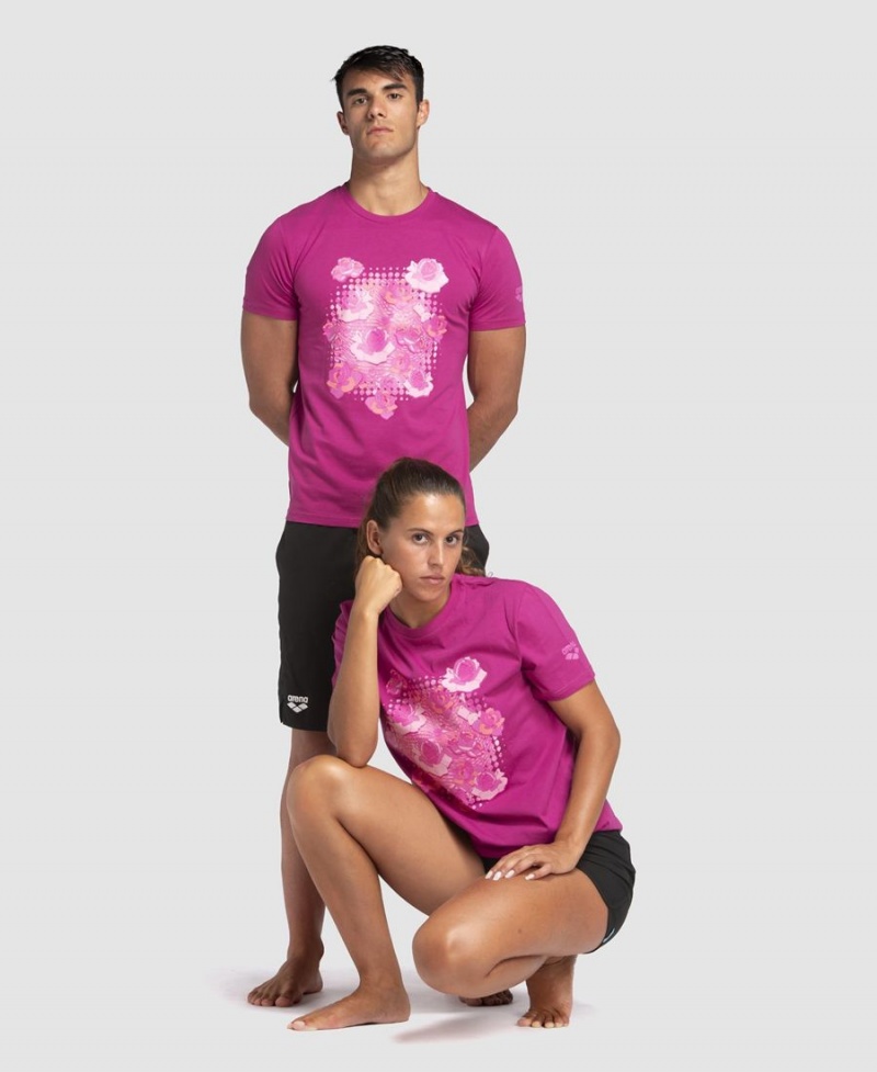 T-Shirt Arena Breast Cancer Awareness Collection Violette Femme | JLP-89148774