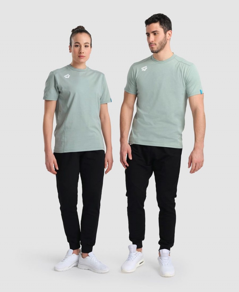 T-Shirt Arena Team Panel Vert Femme | ATQ-11220156