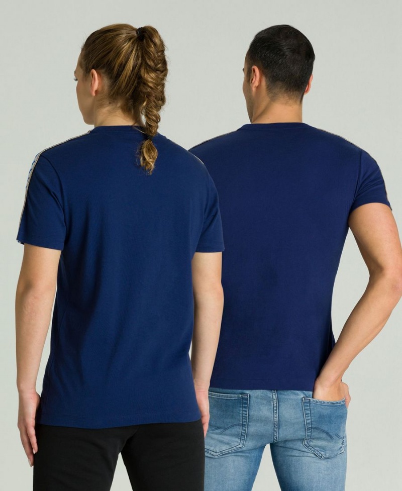 T-Shirt Arena Team Nations Bleu Marine Femme | ORX-13665088