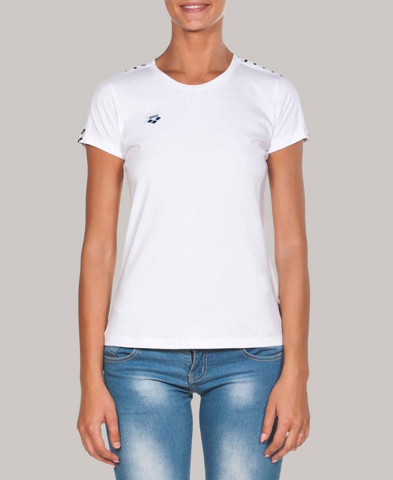 T-Shirt Arena Team Blanche Femme | KRQ-88722566