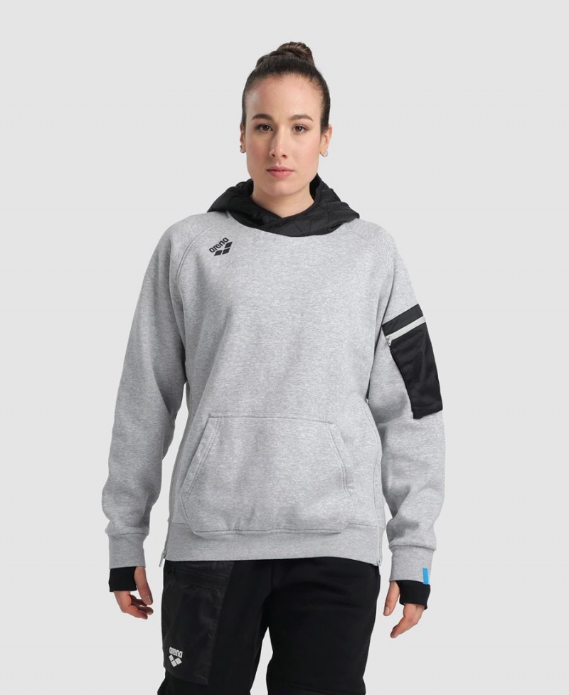 Sweatshirt Arena Encapuchonné Tech Grise Femme | FRS-81507135