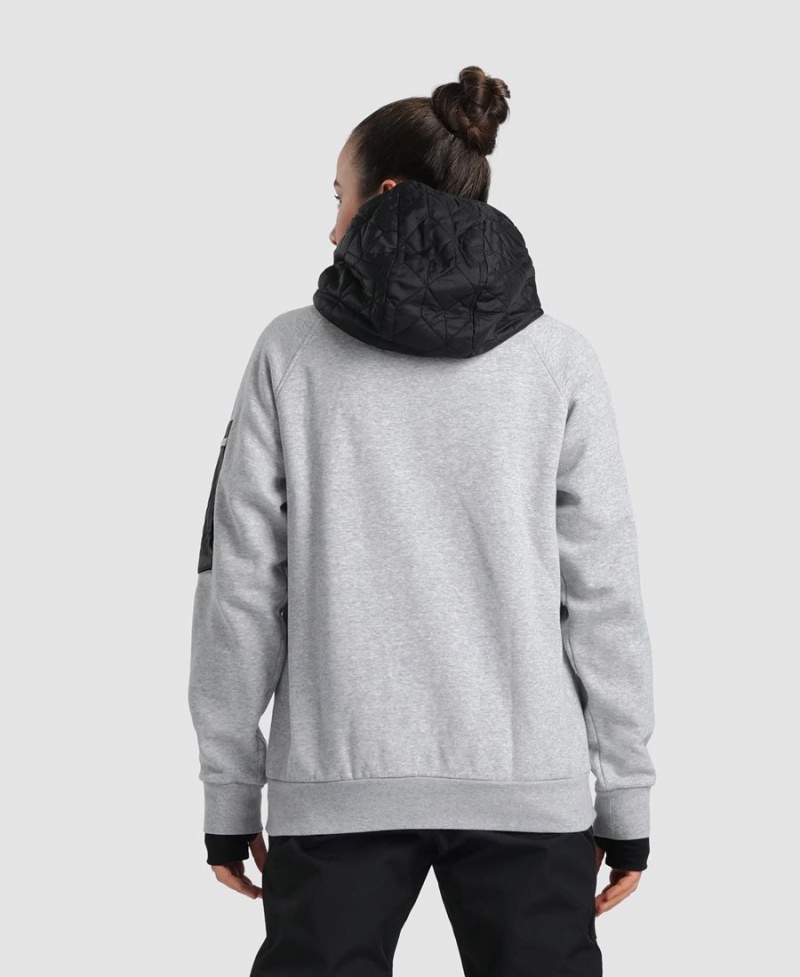 Sweatshirt Arena Encapuchonné Tech Grise Femme | FRS-81507135