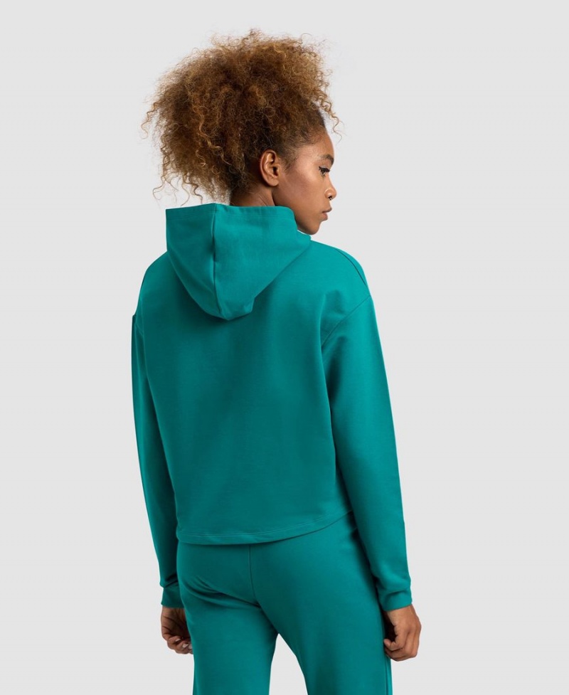 Sweatshirt Arena Encapuchonné Fleece Vert Femme | DJF-81020670