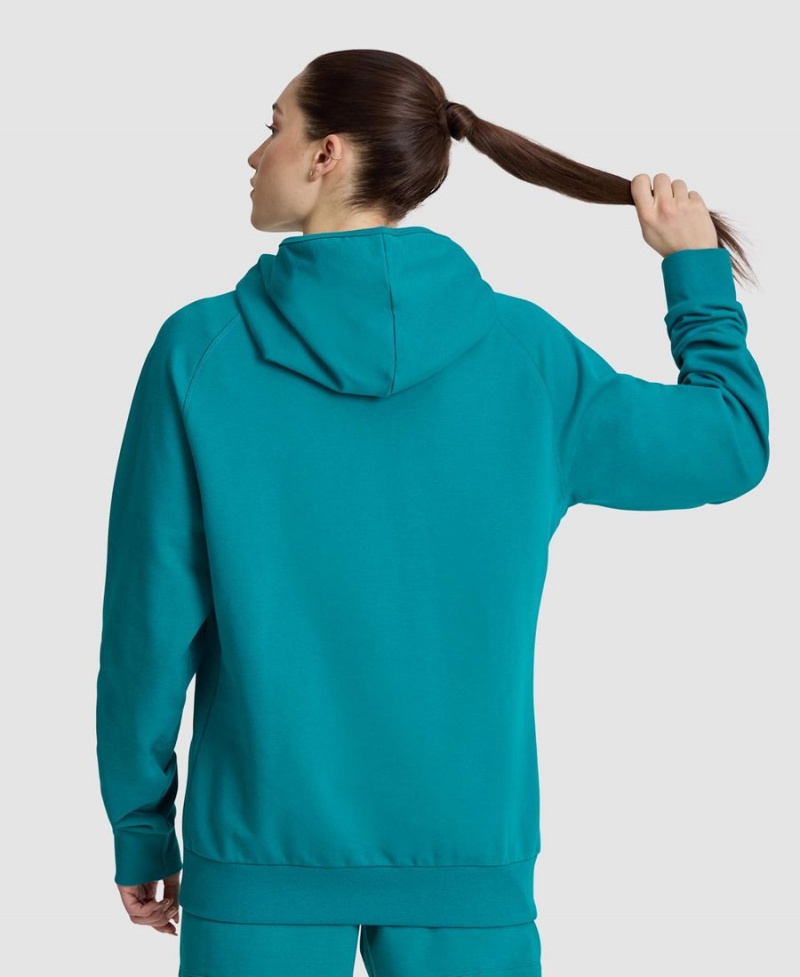 Sweatshirt Arena Logo Encapuchonné Vert Femme | EZU-81517832