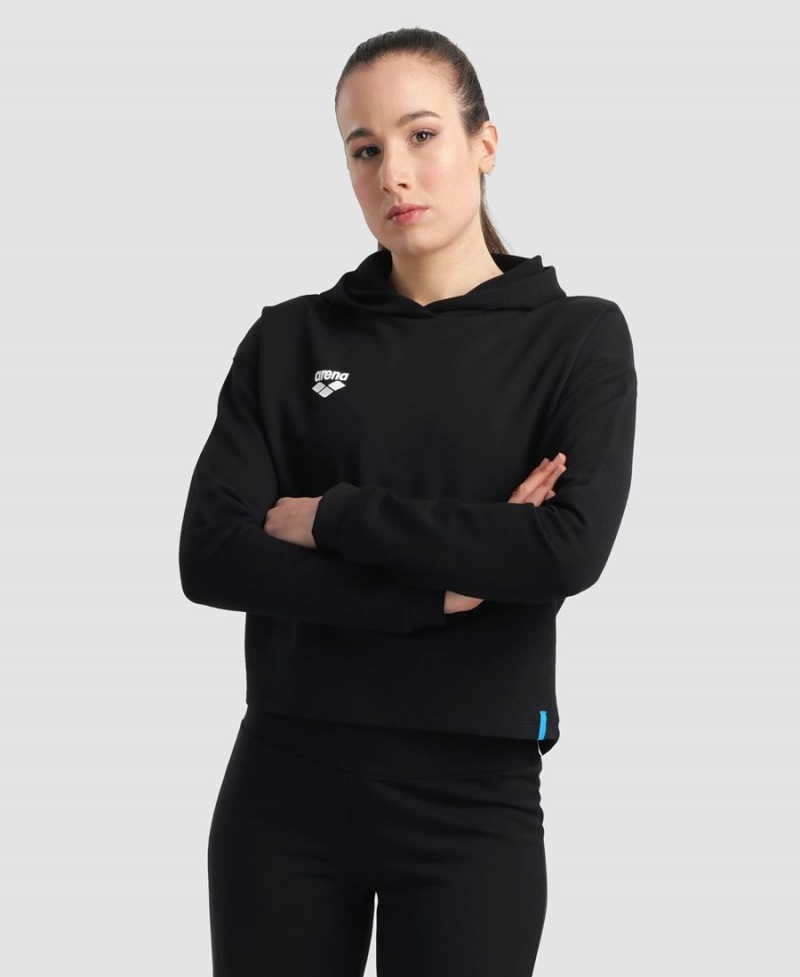 Sweatshirt Arena Encapuchonné Fleece Noir Femme | IAL-57746339