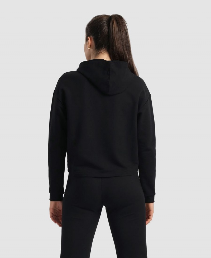 Sweatshirt Arena Encapuchonné Fleece Noir Femme | IAL-57746339