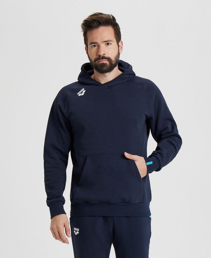 Sweatshirt Arena Team Encapuchonné Panel Bleu Marine Femme | KFR-31551985