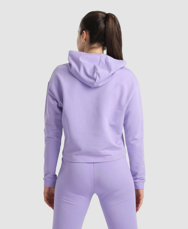 Sweatshirt Arena Encapuchonné Fleece Violette Femme | JMI-84621410