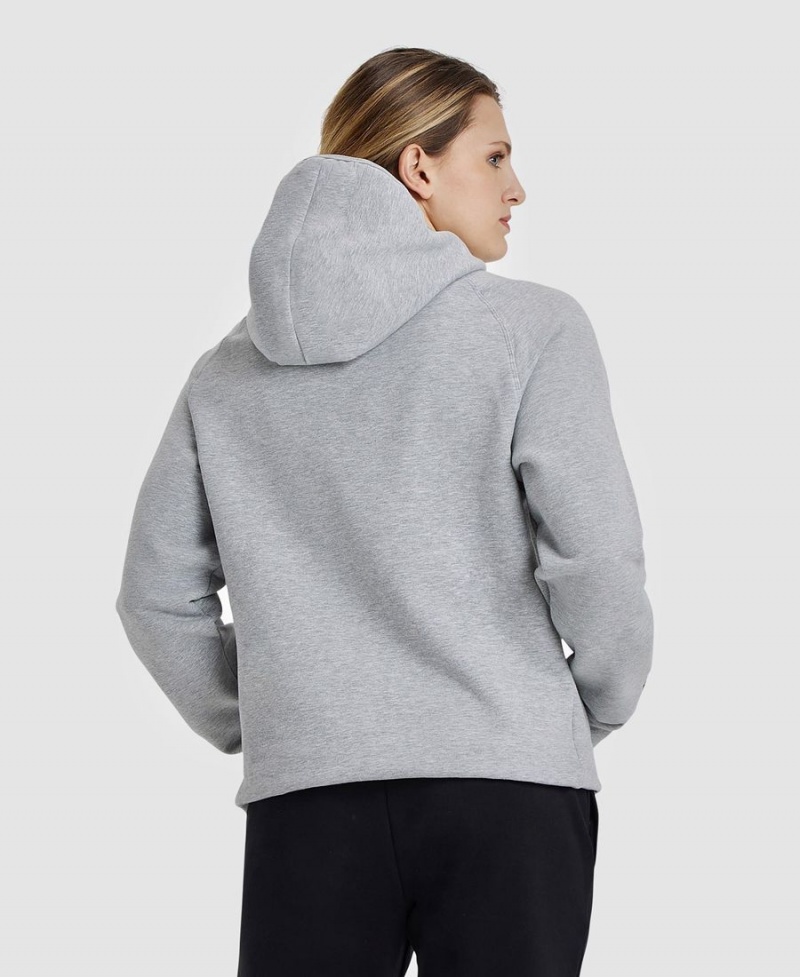 Sweatshirt Arena Logo Encapuchonné Grise Femme | FQO-46545538