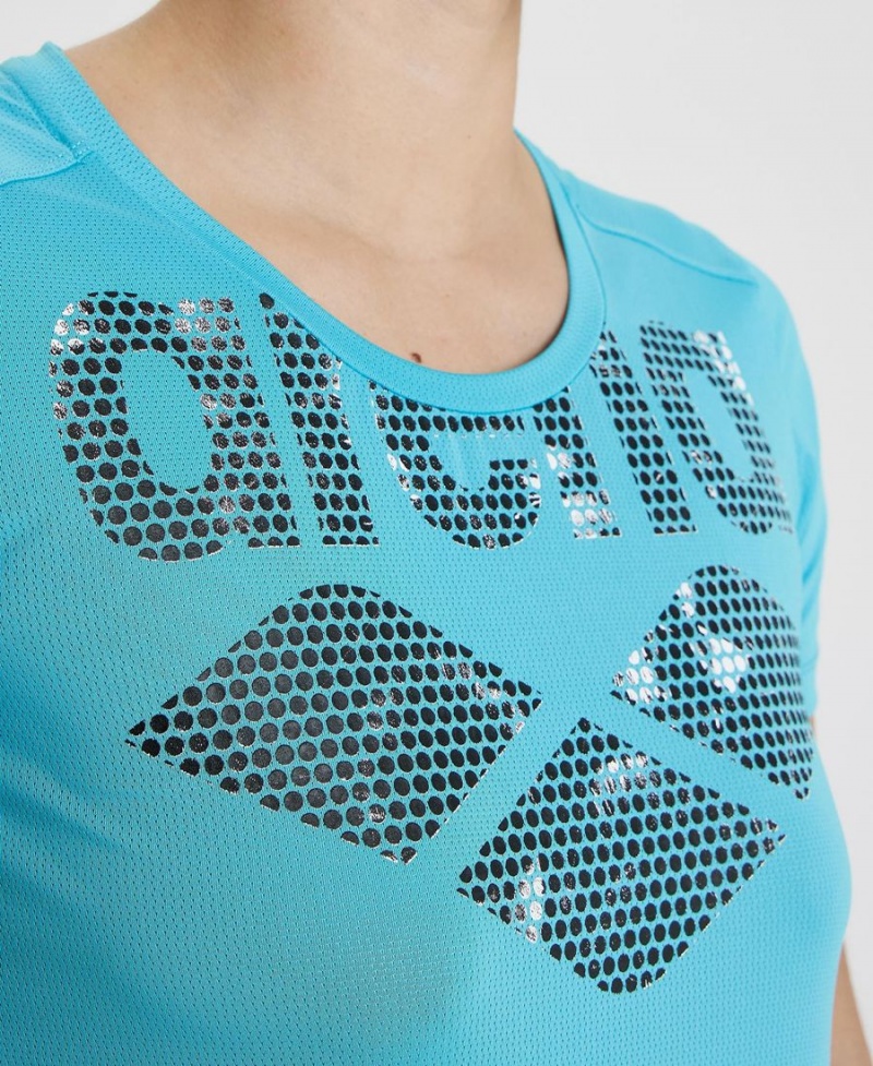 T-Shirt Arena Sport Cool Turquoise Femme | LWC-54678184