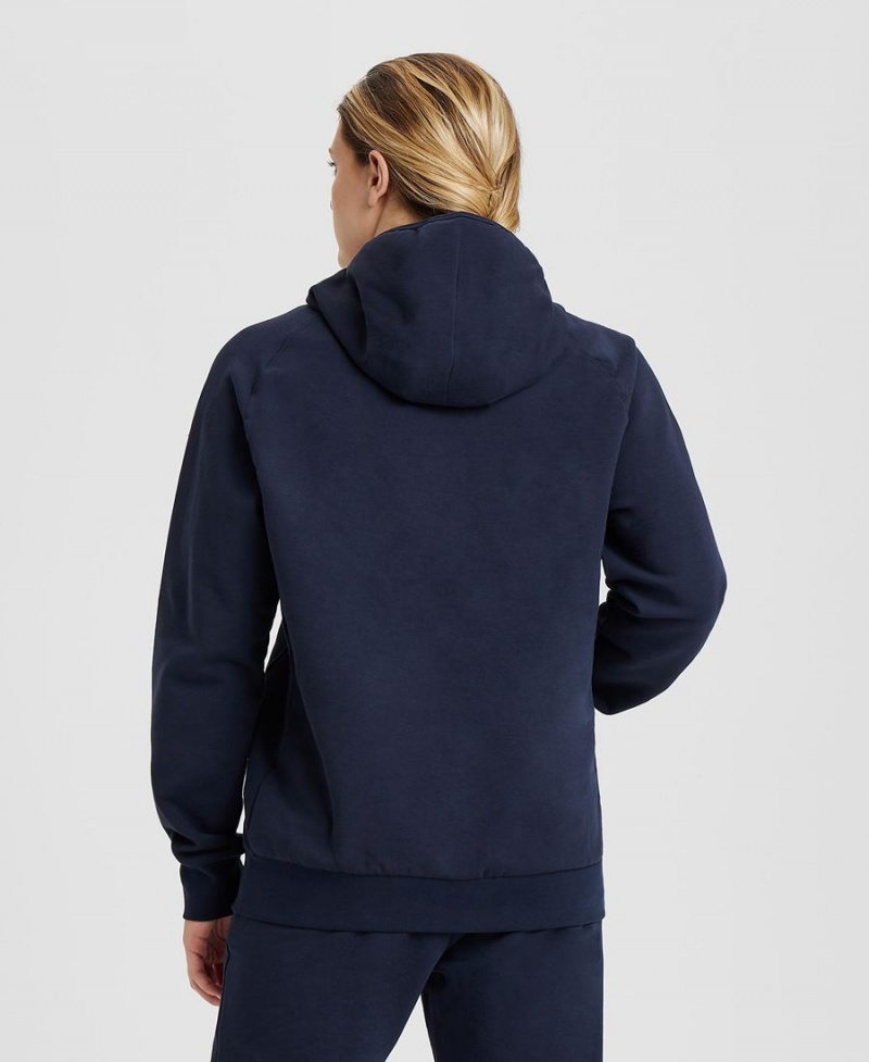 Sweatshirt Arena Team Encapuchonné Panel Bleu Marine Femme | KFR-31551985