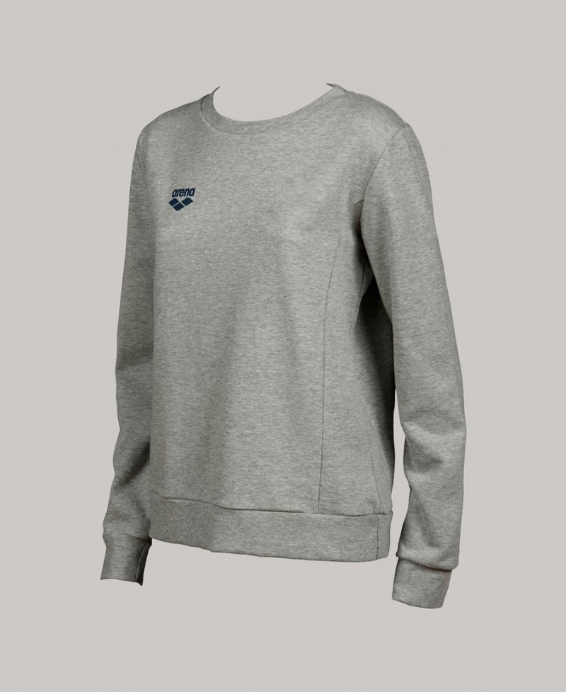 Sweatshirt Arena Essential Crew Grise Femme | JCY-06844608