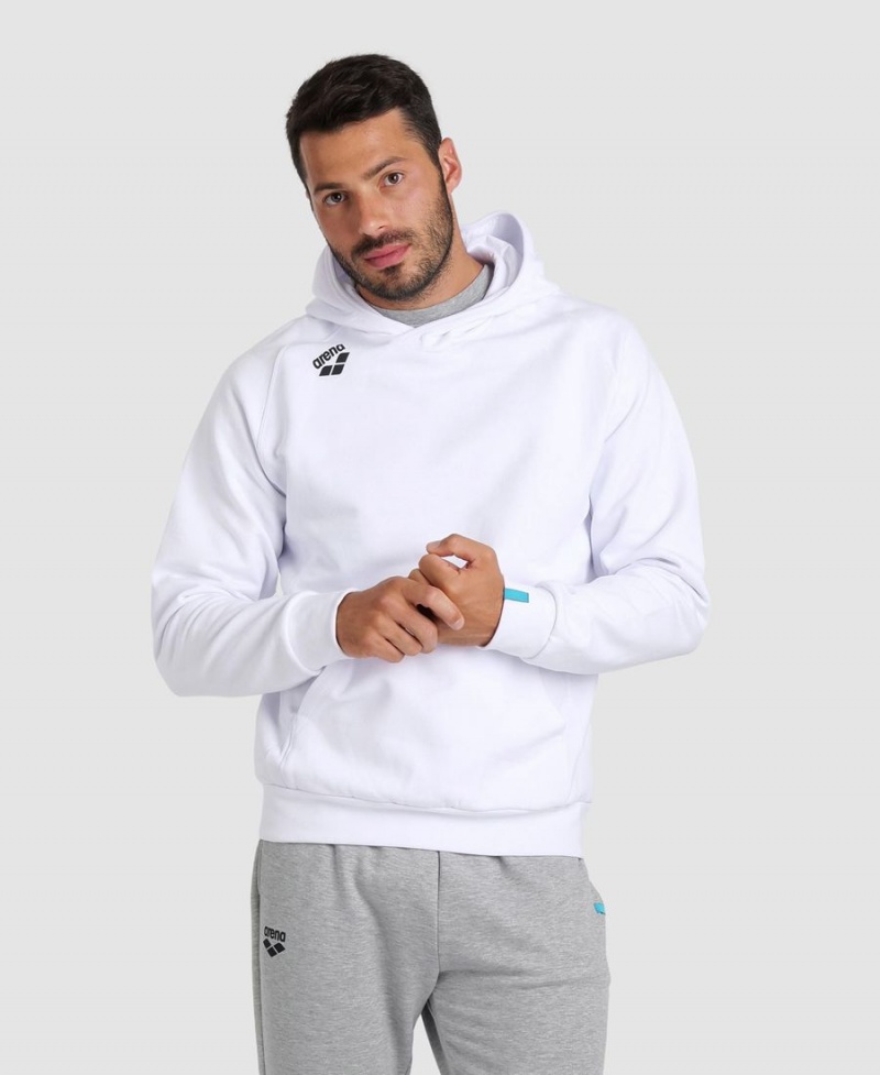 Sweatshirt Arena Team Encapuchonné Panel Blanche Femme | FLI-34893105