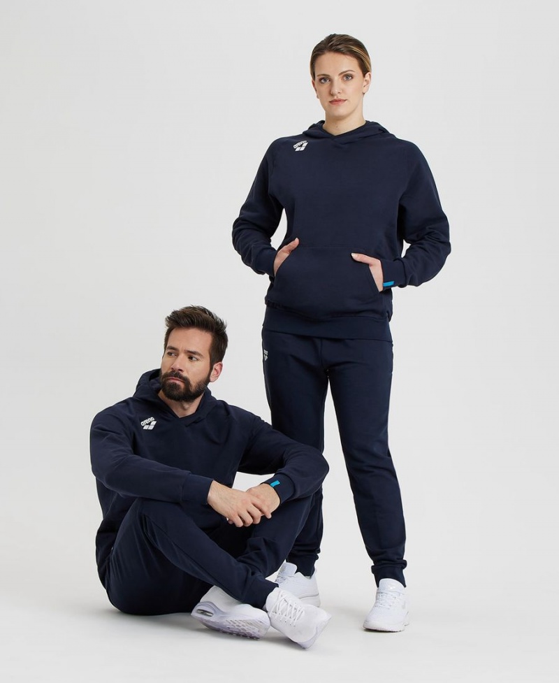 Sweatshirt Arena Team Encapuchonné Panel Bleu Marine Femme | KFR-31551985