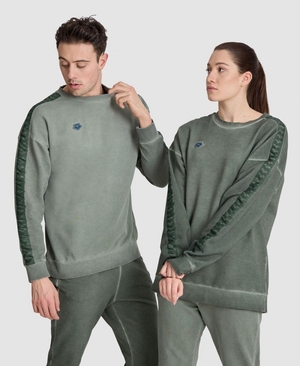 Sweatshirt Arena Icons Oversize Vert Femme | CXO-25114143